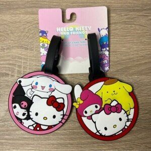 Hello Kitty & Friends Luggage Travel Bag 2Pc Set NWT